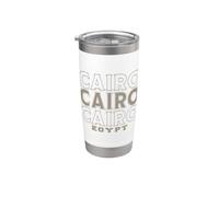 Vintage Cairo Egitto Bicchiere termico in acciaio inox doppia parete