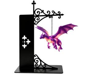 Vintage caldo portatile LED Floating Dragon Light - Metal Book Shelf Lamp