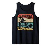Vintage California Retro Beach 70s 80s Surfing Palm Birthday Canotta