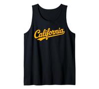 Vintage California Script Retro Swoosh Men's Women's Tween Canotta