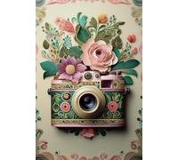 Vintage Camera & Bloom Notebook - 6x9 Lined Journal with Floral Elegance