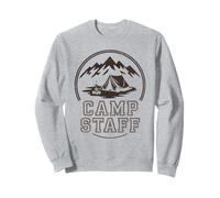Vintage Camp Staff Camper Crew Director Besties Squad Felpa