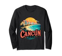 Vintage Cancun Messico Viaggio Souvenir Regalo Maglia a Manica