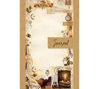 Vintage Candlelight Junk Journal Pages - 6x9 Aesthetic Stationery Paper - 100 Decorative Writing Sheets with Antique Matchboxes, Dried Roses, French Lace and Aged Ephemera Textures