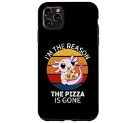 Vintage Carino Axolotl Io sono La Ragione Pizza Is Gone Custodia per iPhone 11 Pro Max
