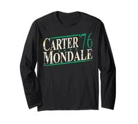 Vintage Carter Mondale 1976 Jimmy Carter Retro Campagna Maglia a Manica