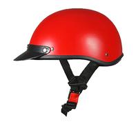 Vintage Casco Motociclo, Jet Casco Scodella ECE/DOT Omologato Mezzo Casco da Motociclo Retrò Caschi Viso Aperto per Elicottero da Pilota Chopper Cruiser(54-61cm) ( Color : W )