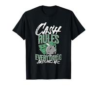 Vintage Cash Rules Tutto Intorno A Me Motivazionale Hustle Maglietta