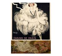 Vintage Casino De Paris arte da parete elegante scena di danza