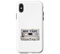 Vintage Cassette Mix Tape Retro Music Lovers 1970 1980 Custodia per iPhone X/XS