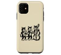 Vintage Cats Giocare Musica Custodia per iPhone 11