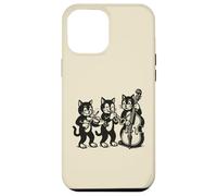 Vintage Cats Giocare Musica Custodia per iPhone 12 Pro Max