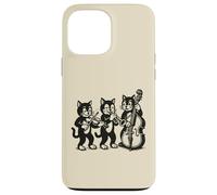 Vintage Cats Giocare Musica Custodia per iPhone 13 Pro Max