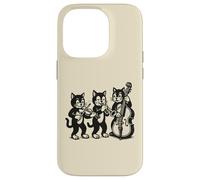 Vintage Cats Giocare Musica Custodia per iPhone 14 Pro