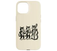 Vintage Cats Giocare Musica Custodia per iPhone 15