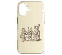 Vintage Cats Giocare Musica Custodia per iPhone 16