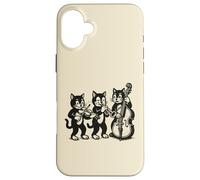 Vintage Cats Giocare Musica Custodia per iPhone 16 Plus