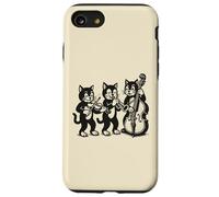 Vintage Cats Giocare Musica Custodia per iPhone SE (2020) / 7/8