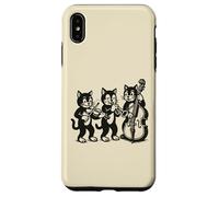 Vintage Cats Giocare Musica Custodia per iPhone XS Max