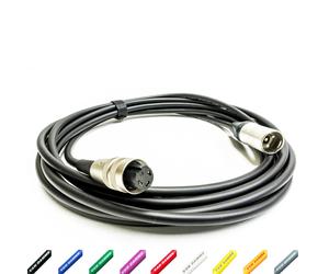 Vintage Cavo Microfono per Akg D202 + Altri. 3 Perno Bloccaggio din Neutrik Male