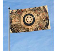 Vintage Cd Flag Robuste Bandiera Da Giardino Durevole Bandiera Per Interno Feste Casa 90X150Cm