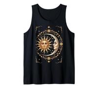 Vintage Celestial Sun Moon Spiritual Harmony Canotta
