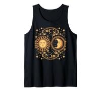Vintage Celestial Sun Moon Spiritual Harmony Canotta
