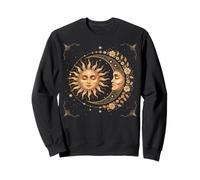 Vintage Celestial Sun Moon Spiritual Harmony Felpa