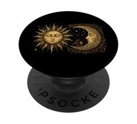 Vintage Celestial Sun Moon Spiritual Harmony PopSockets PopGrip Adesivo