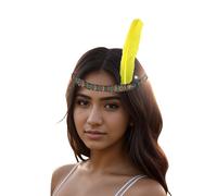 Vintage Cerchietto con Piume Fascia Capelli Donna Moda 20's Copricapo Accessori Fascia per Trucco Donna Parrucca Carnevale Beauty Donna Kit Accessori Bambina Accessori Acconciature Acconciatura Donna