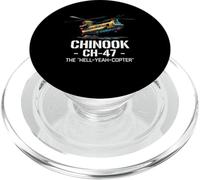 Vintage CH-47 elicottero militare Chinook PopSockets PopGrip per MagSafe