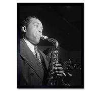 Vintage Charlie Parker Jazz Music Saxophone Legend Art Print Framed Poster Wall Decor 12X16 Inch Vintage ▾ Parco Musica Leggenda Manifesto Parete
