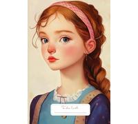 Vintage Charm Girl To Do List: An elegant to do list notebook featuring a sweet girl with golden-brown braids, a pink headband, and a stunning vintage outfit.