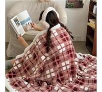 Vintage Checkered Throw Blanket, Fall Winter Thick Washable Plaid Decor Blanket, Soft Comfortable Reversible Plush Warm Throw for Bed,Sofa,Couch,Living Room,Dorm Essentials