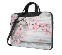 Vintage Cherry Su Legno Texture Laptop Bag Laptop Case 15.6 Pollice Borse Per Computer Imbottito Copertura Del Manicotto Per Le Donne Uomini