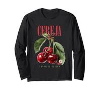 Vintage Cherry Tropical Flavor Organic Fruit Arte Botanica Maglia a Manica
