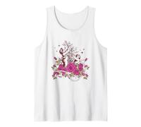 Vintage Cherubs Rose Garden Romance Canotta