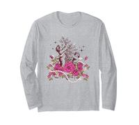 Vintage Cherubs Rose Garden Romance Maglia a Manica