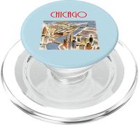 Vintage Chicago Fiume Disegno PopSockets PopGrip per MagSafe
