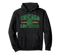 Vintage Chicago Southside Irlandese San Patrizio Uomini Donne Felpa con Cappuccio
