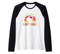 Vintage chiedimi di Mio Butthole Gatto Culo Maglia con Maniche Raglan