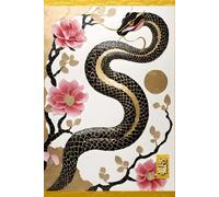 VINTAGE CHINESE ZODIAC SIGN Snake Serpent Reptile *JOURNAL NOTEBOOK DIARY SKETCH BOOK* Year of the Horoscope Animal Asian Folklore Art Women Men Teen ... SCHOOL SUPPLY֎Homeschool College University