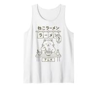 Vintage Chonky Cat Ramen Noodle Chef Giapponese Harajuku Canotta