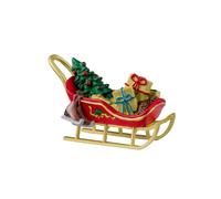 LEMAX Slitta con Doni Vintage Christmas in Resina H5.2 x 6.3 x 4.2 cm
