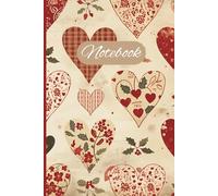 Vintage Christmas Hearts Notebook: Blank lined pages for holiday notes, lists & cozy winter writing