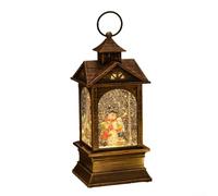 Vintage Christmas Music Box with Lantern Design, Plays Seasonal Melodies And Emits Warm Light, Enhances Holiday Atmosfera And Functions As Night Light (B)