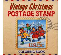 Vintage Christmas Postage Coloring Book