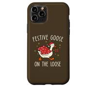 Vintage Christmas Silly Goose on the Loose, Xmas Custodia per iPhone 11 Pro
