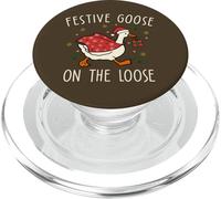 Vintage Christmas Silly Goose on the Loose, Xmas PopSockets PopGrip per MagSafe