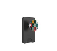 Vintage Christmas Tree Patchwork Trendy Holiday Collage PopSockets PopWallet per MagSafe